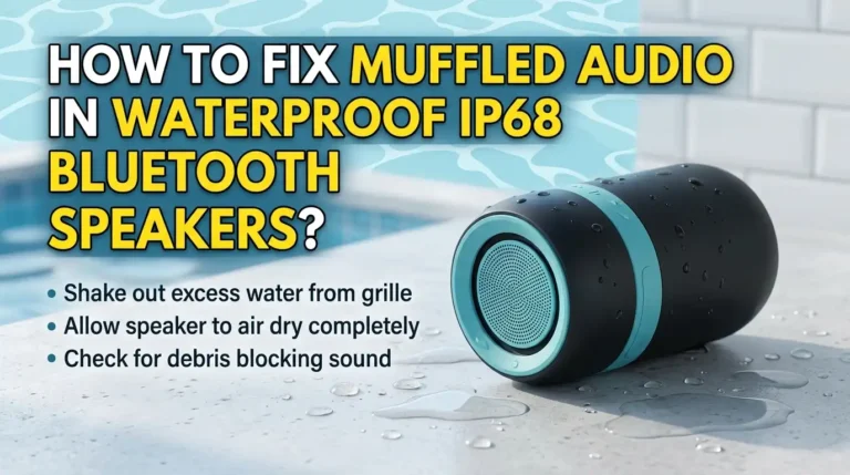 How To Fix Muffled Audio In Waterproof IP68 Bluetooth Speakers?