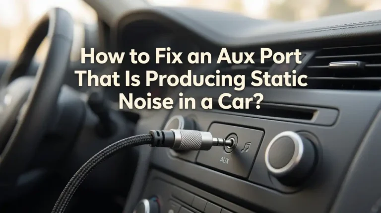 How to Fix an Aux Port That Is Producing Static Noise in a Car?