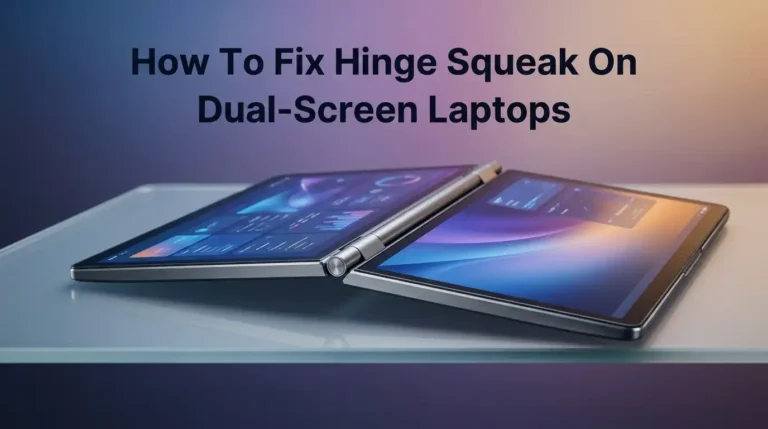 How To Fix Hinge Squeak On Dual-Screen Laptops?