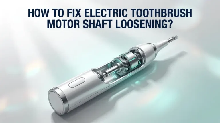 How To Fix Electric Toothbrush Motor Shaft Loosening?