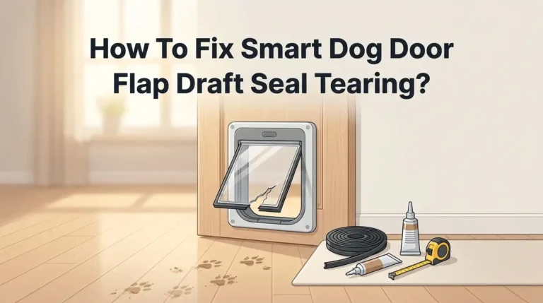 How To Fix Smart Dog Door Flap Draft Seal Tearing?