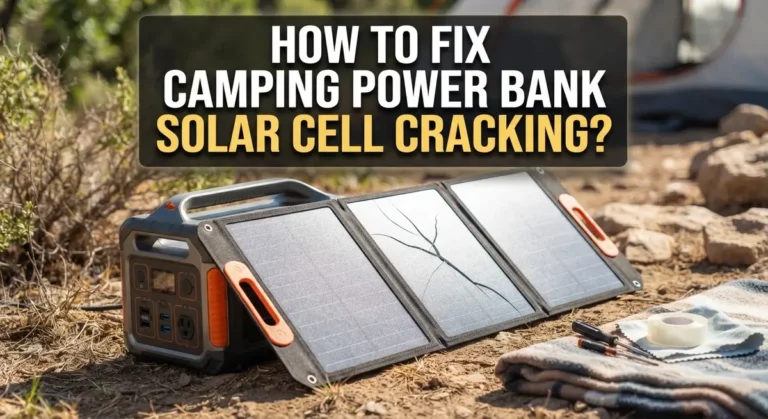 How To Fix Camping Power Bank Solar Cell Cracking?