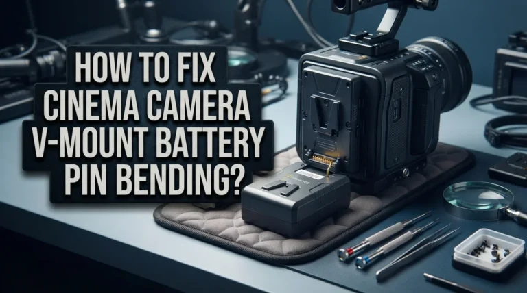 How To Fix Cinema Camera V-Mount Battery Plate Pin Bending?