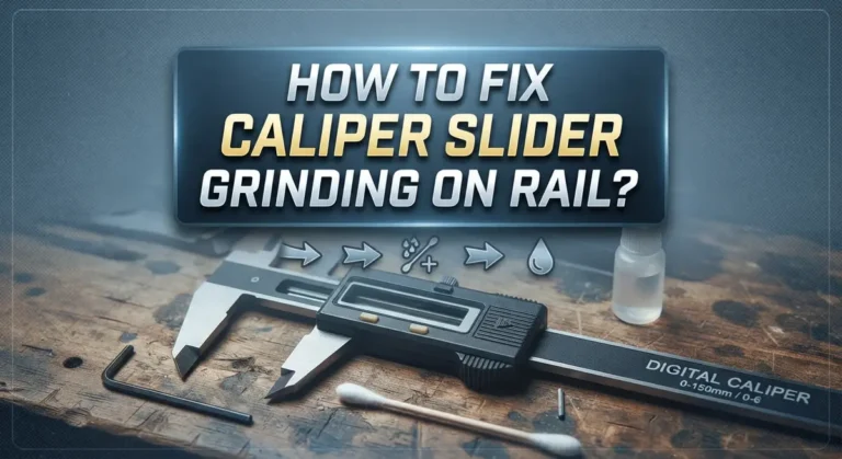 How To Fix Digital Caliper Slider Grinding On Rail?