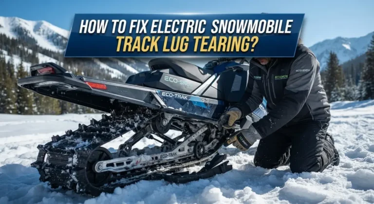How To Fix Electric Snowmobile Track Lug Tearing?