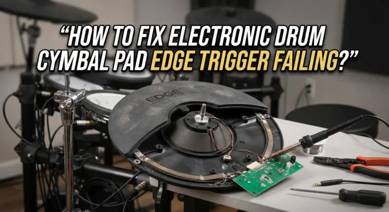 How To Fix Electronic Drum Cymbal Pad Edge Trigger Failing?
