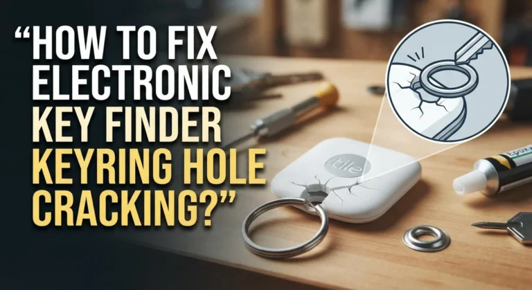 How To Fix Electronic Key Finder Keyring Hole Cracking?