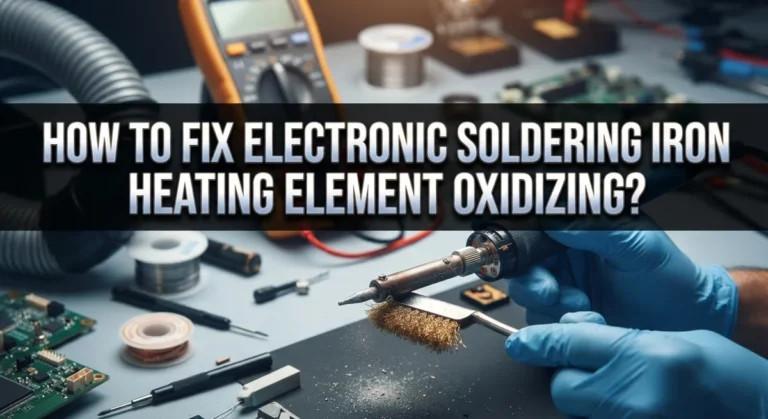 How To Fix Electronic Soldering Iron Heating Element Oxidizing?