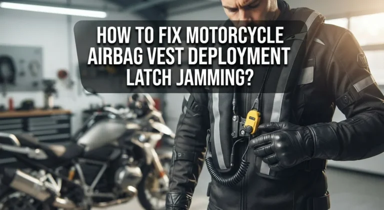 How To Fix Motorcycle Airbag Vest Deployment Latch Jamming?