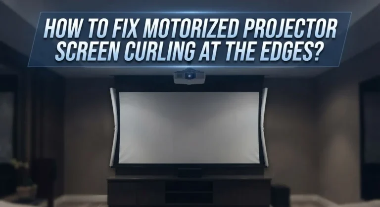 How To Fix Motorized Projector Screen Curling At The Edges?