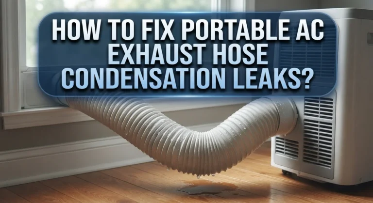 How To Fix Portable AC Exhaust Hose Condensation Leaks?