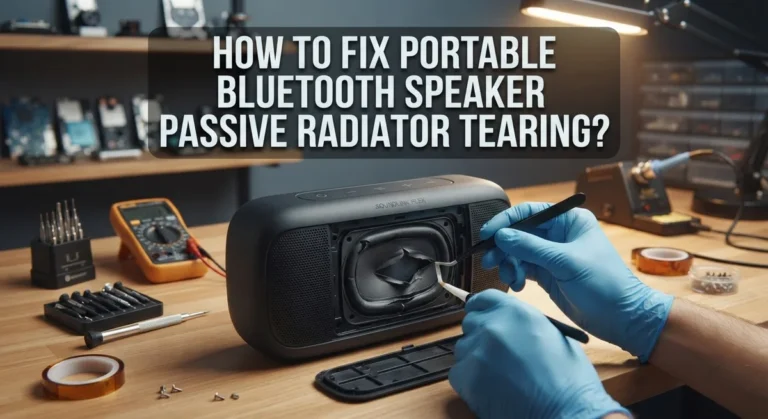 How To Fix Portable Bluetooth Speaker Passive Radiator Tearing?