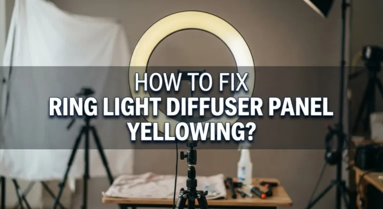 How To Fix Ring Light Diffuser Panel Yellowing?