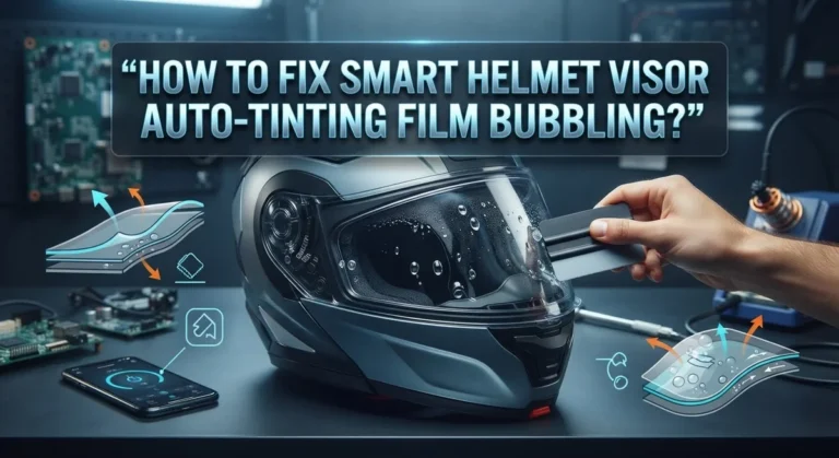 How To Fix Smart Helmet Visor Auto-Tinting Film Bubbling?