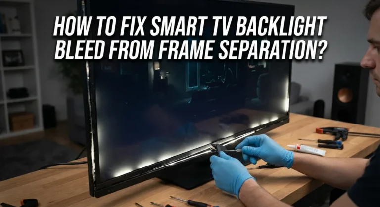 How To Fix Smart TV Backlight Bleed From Frame Separation?