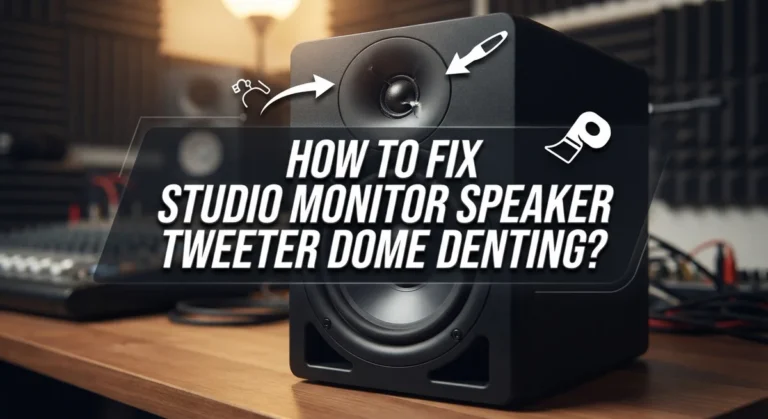 How To Fix Studio Monitor Speaker Tweeter Dome Denting?
