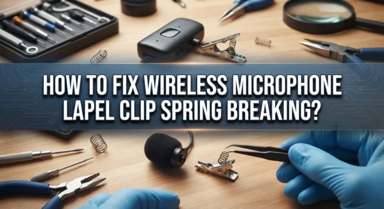 How To Fix Wireless Microphone Lapel Clip Spring Breaking?