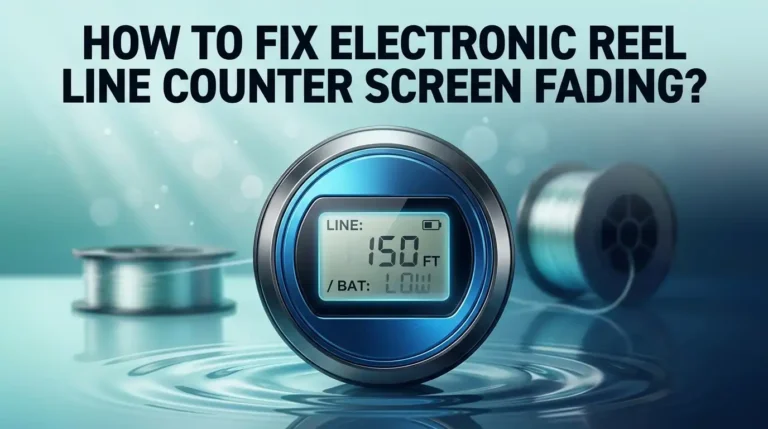 How To Fix Electronic Reel Line Counter Screen Fading?