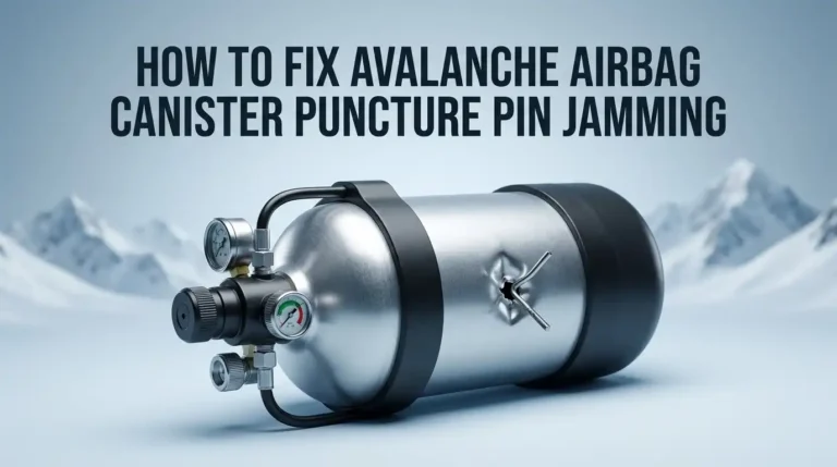 How To Fix Avalanche Airbag Canister Puncture Pin Jamming?