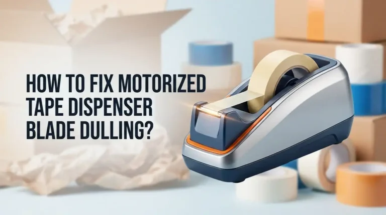 How To Fix Motorized Tape Dispenser Blade Dulling?