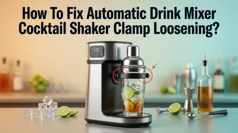 How To Fix Automatic Drink Mixer Cocktail Shaker Clamp Loosening?