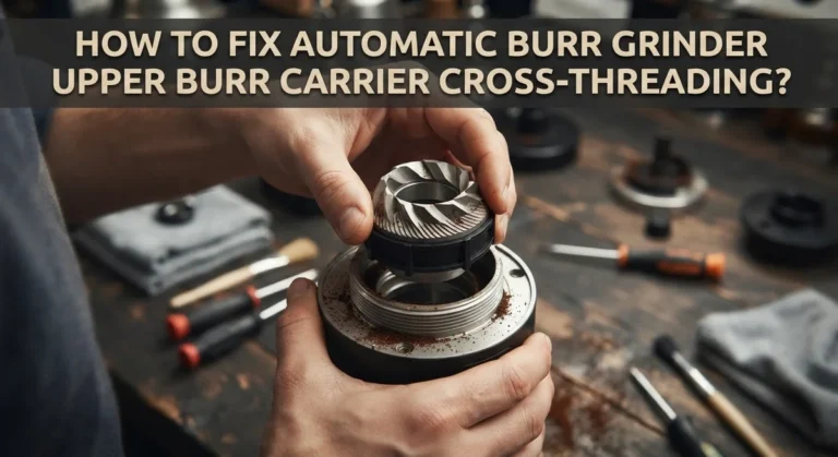 How To Fix Automatic Burr Grinder Upper Burr Carrier Cross-Threading?