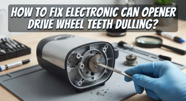 How To Fix Electronic Can Opener Drive Wheel Teeth Dulling?