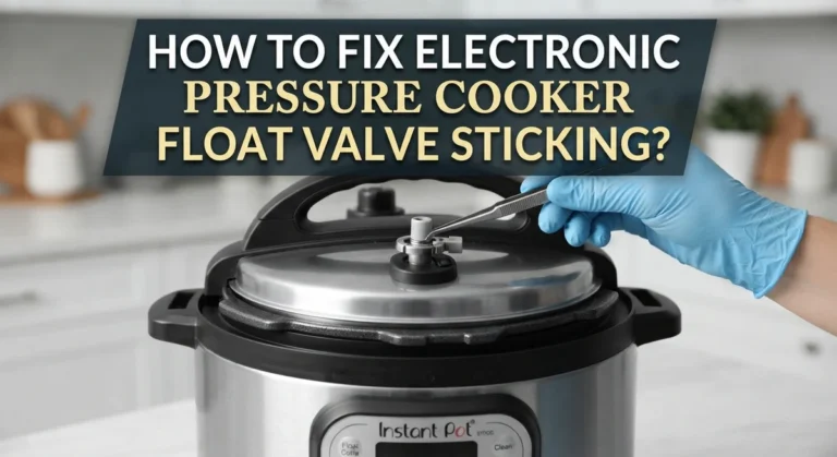 How To Fix Electronic Pressure Cooker Float Valve Sticking?