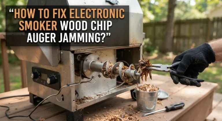 How To Fix Electronic Smoker Wood Chip Auger Jamming?