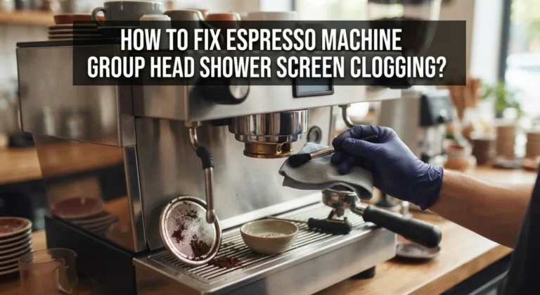 How To Fix Espresso Machine Group Head Shower Screen Clogging?