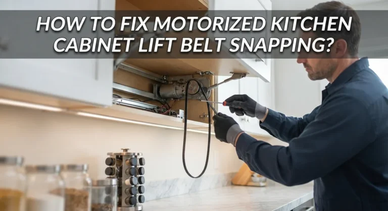 How To Fix Motorized Kitchen Cabinet Lift Belt Snapping?