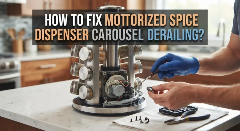 How To Fix Motorized Spice Dispenser Carousel Derailing?