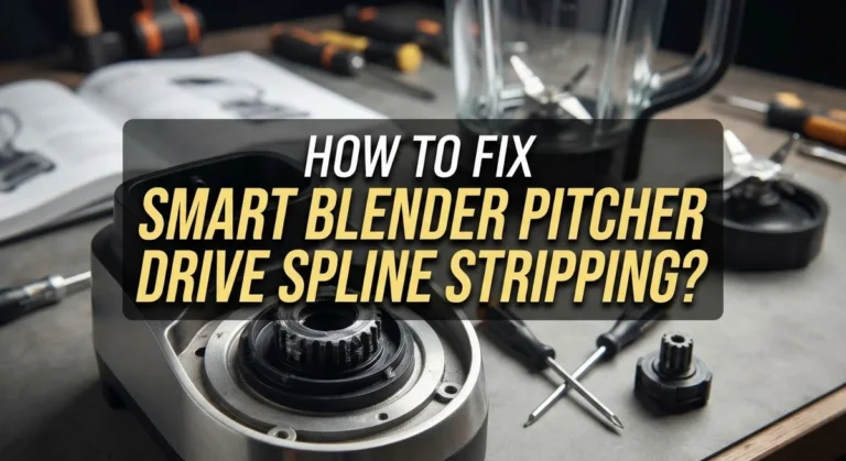 How To Fix Smart Blender Pitcher Drive Spline Stripping?