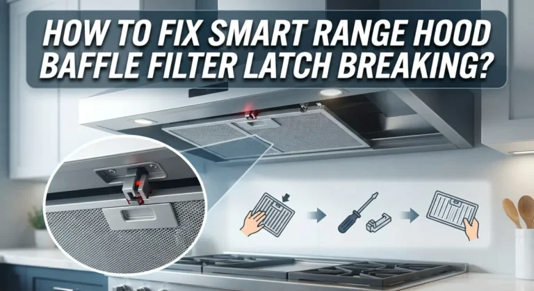 How To Fix Smart Range Hood Baffle Filter Latch Breaking?