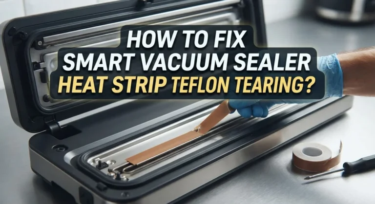 How To Fix Smart Vacuum Sealer Heat Strip Teflon Tearing?